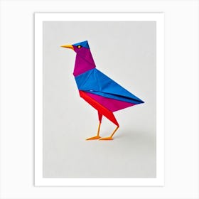 Dipper Origami Bird Art Print