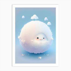 White Dwarf Kawaii Kids Space Art Print