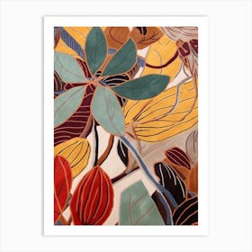 Fall Botanicals Sweet Pea 1 Art Print