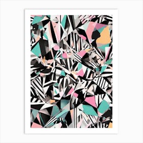 Abstract Geometric Pattern 1 Art Print