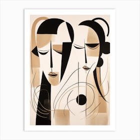 'Sisters' Love #2' Abstract Art Print