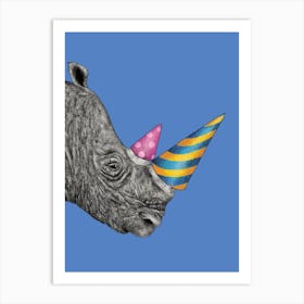 Party Rhino Art Print