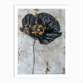 Black Poppy 1 Art Print