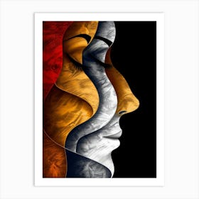 Face Of A Woman 63 Art Print