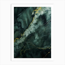 Green Marble 1 Art Print