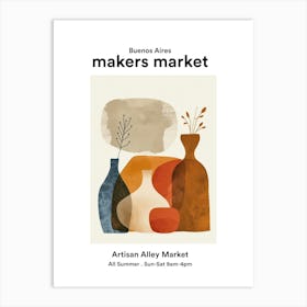 Buenos Aires Artisan Alley Market 1 Art Print