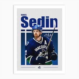 Daniel Sedin Art Print