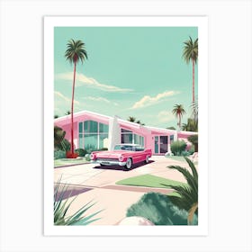 Pink Miami Kitsch 3 Art Print