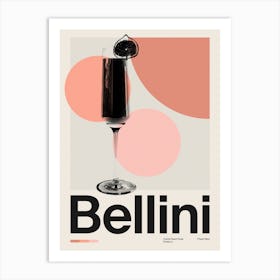 Mid Century Bellini Cocktail Dining Room Art Print