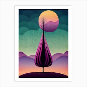 Tree In The Sky 1 Art Print