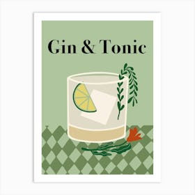 Gin & Tonic Art Print