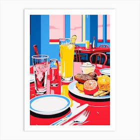 Pop Art American Diner 4 Art Print
