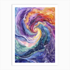 Swirling Vortex Art Print