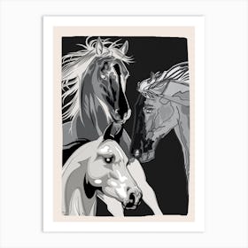 Horses 3 Art Print