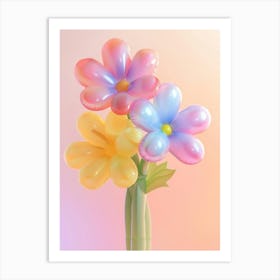 Dreamy Inflatable Flowers Asters 1 Art Print