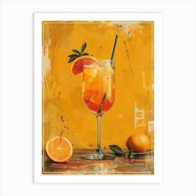 Orange Cocktail 41 Art Print