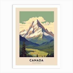 Mount Robson Provincial Park Canada 2 Vintage Hiking Travel Poster Art Print