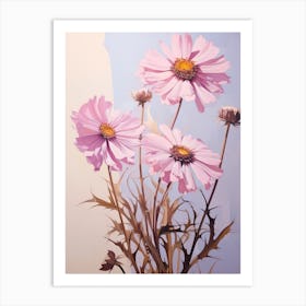 Floral Illustration Asters 5 Art Print