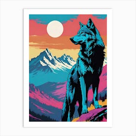 Wolf Painting 1 Art Print