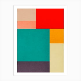 Geometric and colorful 15 Art Print