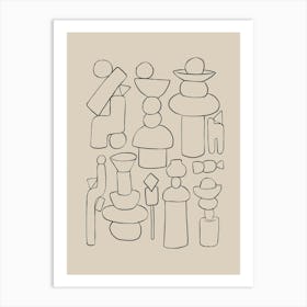 Abstract Line Drawing Art Print