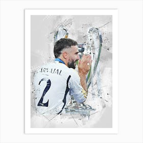 Dani Carvajal Real Madrid Art Print