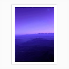 Purple Night Sky 2 Art Print