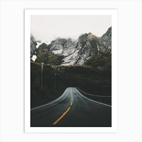 Dark Mountain Road Art Print