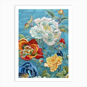 Chinese Floral Painting 17 Art Print