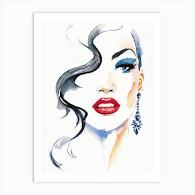 Woman'S Face 3 Art Print