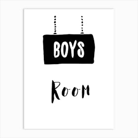 Boys Room Bw Art Print