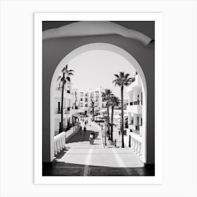 Marbella, Spain, Mediterranean Black And White Photography Analogue 4 Art Print