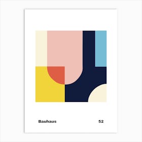 Geometric Bauhaus Poster 52 Art Print