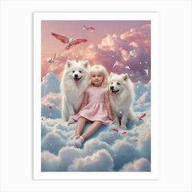 Samoyeds Art Print