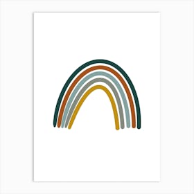 Rainbow Bohoblue Art Print
