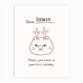 Purrfect Holiday Art Print