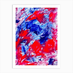 Hand made abstract painting Art Print