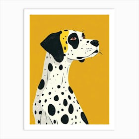 Yellow Dalmatian 2 Art Print