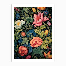 Floral Wallpaper 32 Art Print