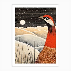 Bird Illustration Pheasant 8 Art Print