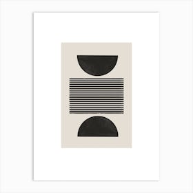 Modern Geometric Line and Object Simplicity Art Print