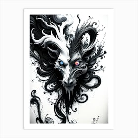 Duality Unleashed Art Print