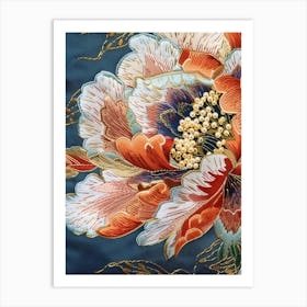 Japanese Floral Print Art Print