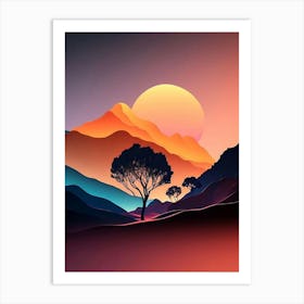 Abstract Landscape Painting Art Print