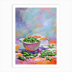 Sugar Snap Peas Still Life Painting vegetable Art Print