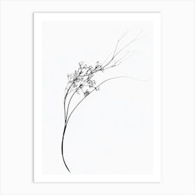 Flower In The Wind 3 Art Print