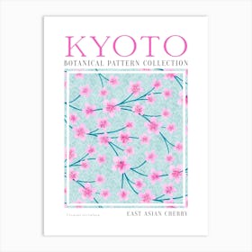 Kyoto Botanical Sakura Cherry Blossom Art Print