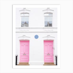 London Loves Pink Art Print