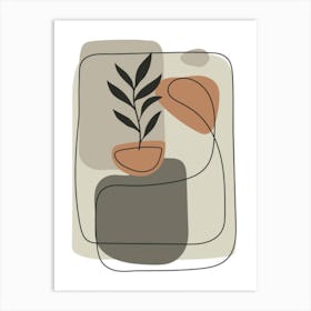 Plant In A Pot 1 Art Print