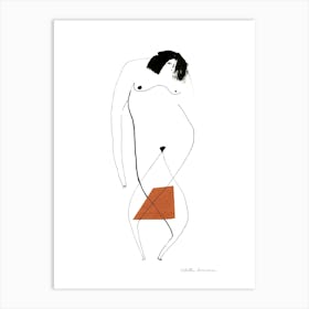 Tangled Naked Woman Art Print